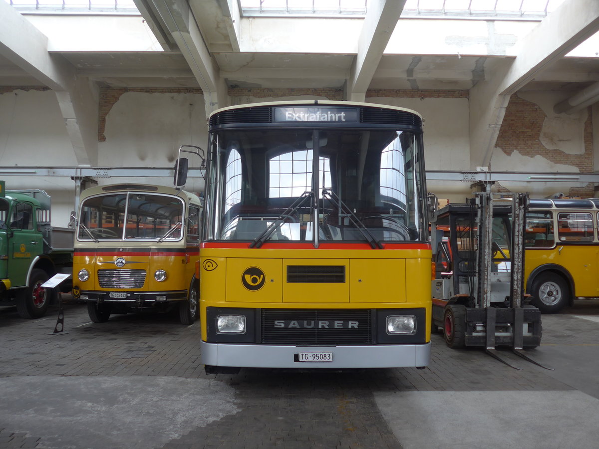 (222'280) - Oldtimer Club Saurer, Arbon - TG 95'083 - Saurer/T�scher (ex Schwizer, Goldach Nr. 2) am 21. Oktober 2020 in Arbon, Saurermuseum Depot