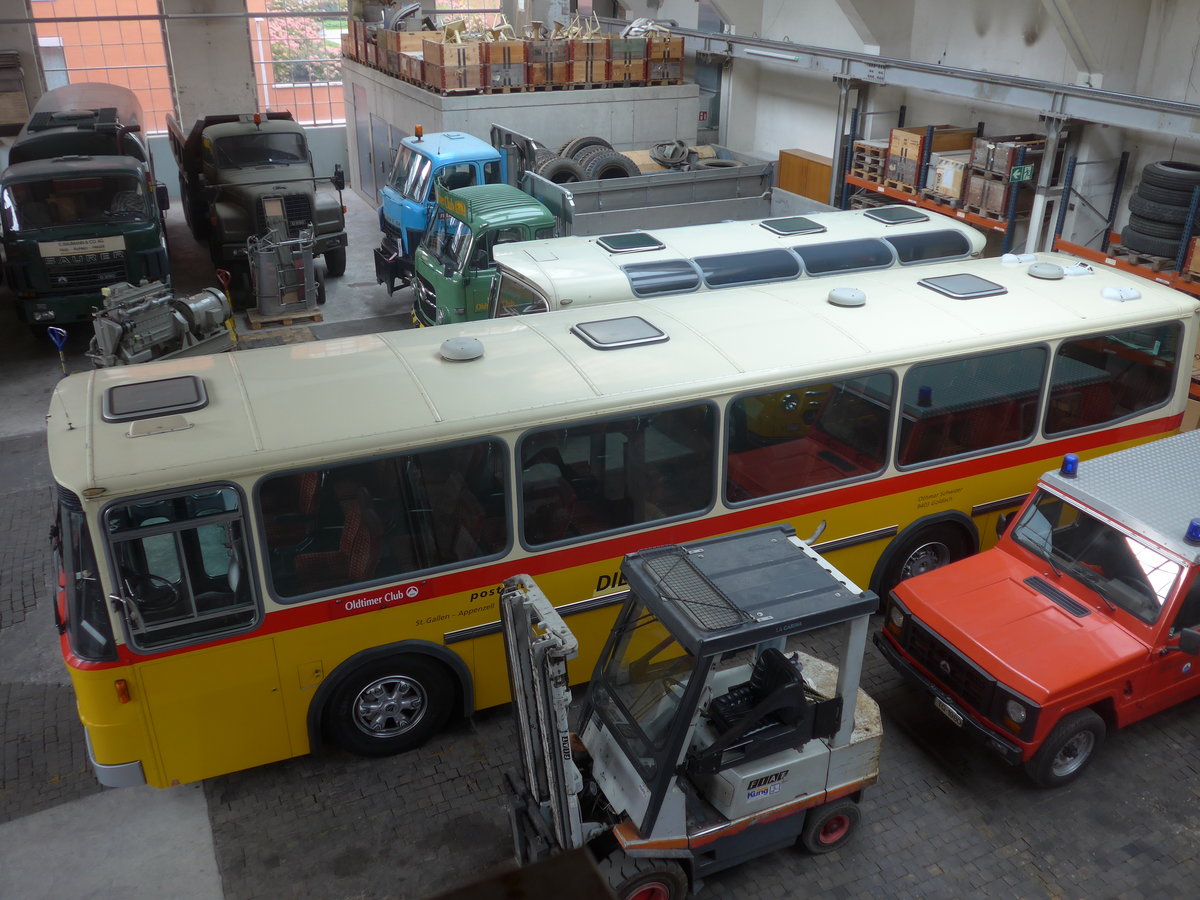 (222'285) - Oldtimer Club Saurer, Arbon - TG 95'083 - Saurer/T�scher (ex Schwizer, Goldach Nr. 2) am 21. Oktober 2020 in Arbon, Saurermuseum Depot