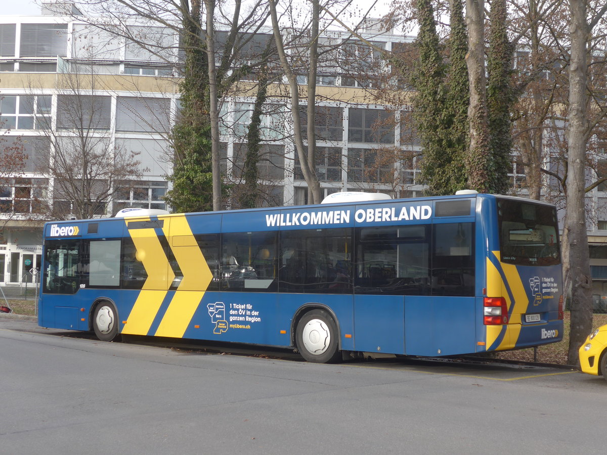 (223'077) - STI Thun - Nr. 128/BE 800'128 - MAN am 24. Dezember 2020 bei der Schiffl�ndte Thun