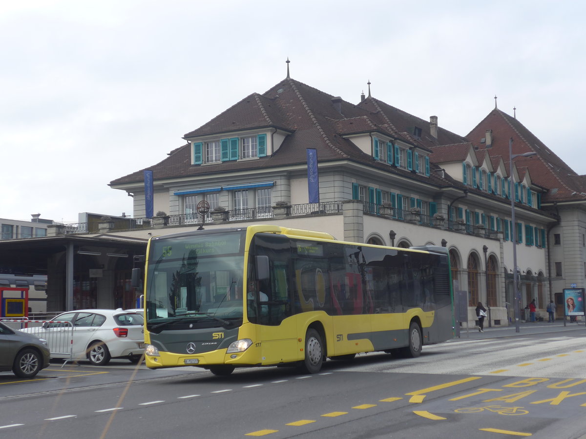 (223'472) - STI Thun - Nr. 177/BE 752'177 - Mercedes am 9. Februar 2021 bei der Schiffl�ndte Thun