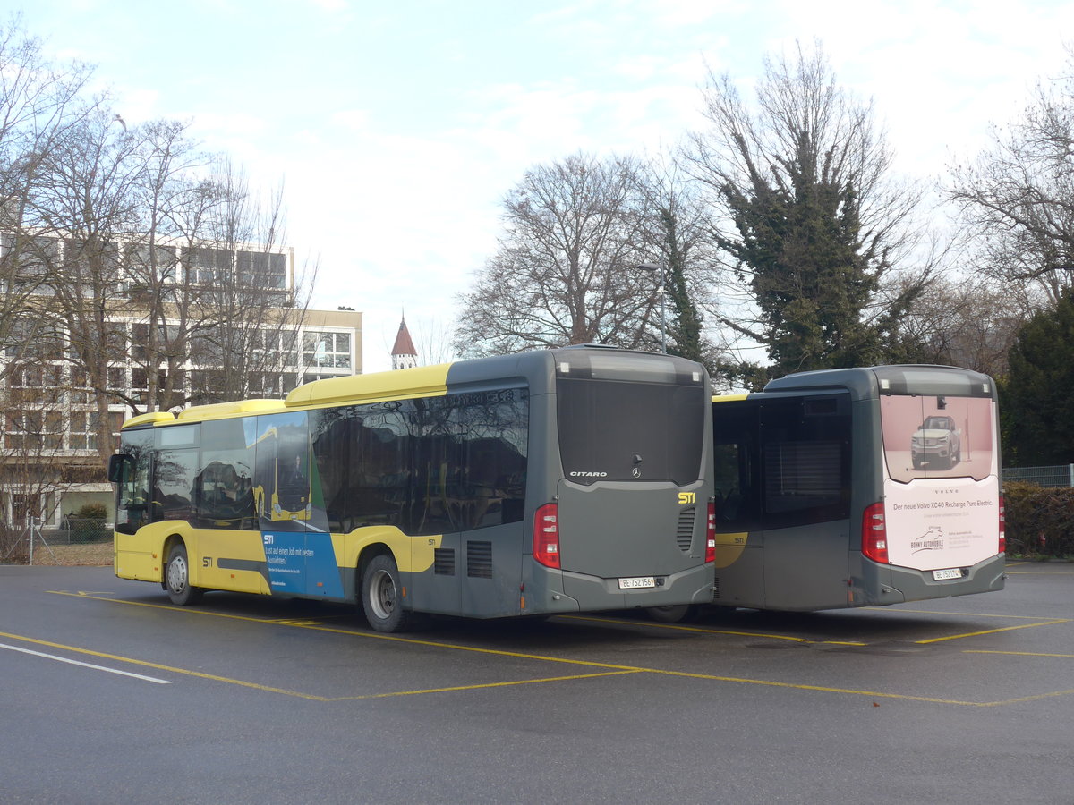 (223'560) - STI Thun - Nr. 156/BE 752'156 - Mercedes am 16. Februar 2021 bei der Schiffl�ndte Thun