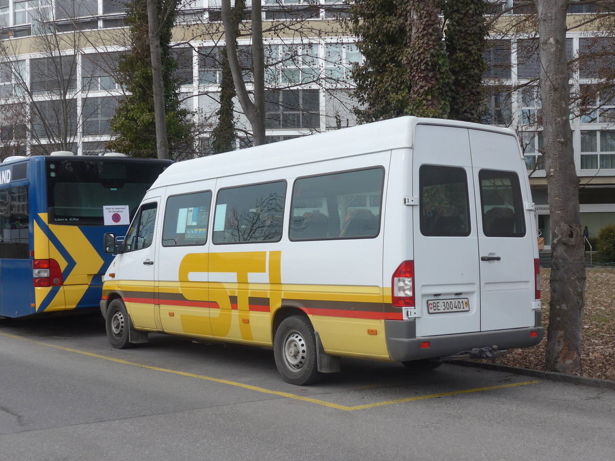 (223'623) - STI Thun - Nr. 1/BE 300'401 - Mercedes am 18. Februar 2021 bei der Schiffl�ndte Thun