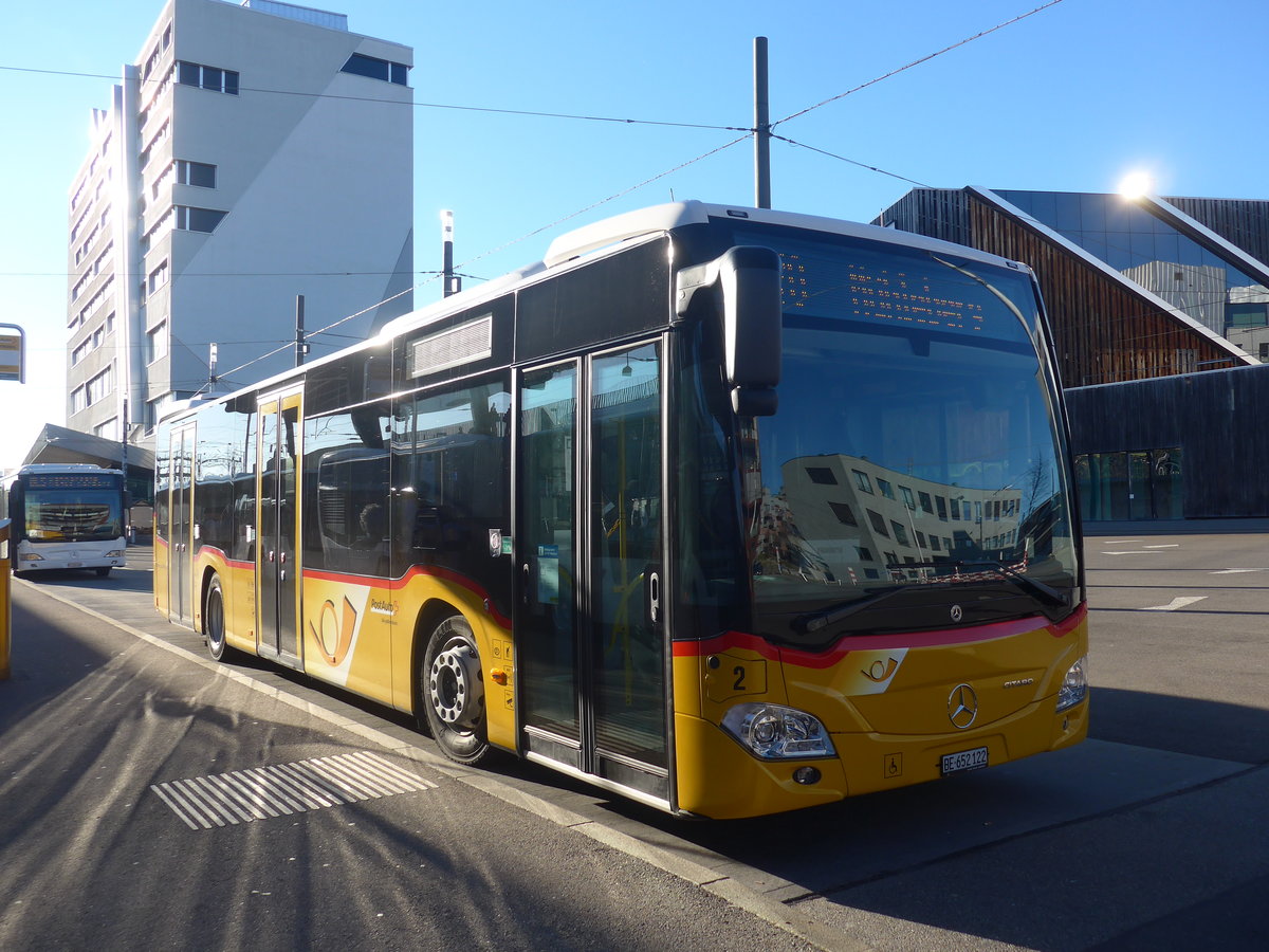(223'691) - PostAuto Bern - Nr. 2/BE 652'122 - Mercedes am 21. Februar 2021 beim Bahnhof Bern Br�nnen Westside