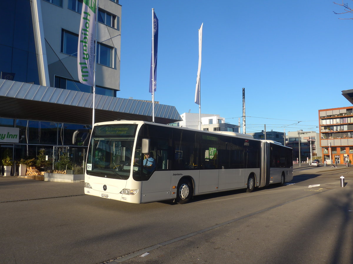 (223'700) - Intertours, Domdidier - Nr. 210/FR 300'480 - Mercedes (ex STI Thun Nr. 134) am 21. Februar 2021 beim Bahnhof Bern Br�nnen Westside