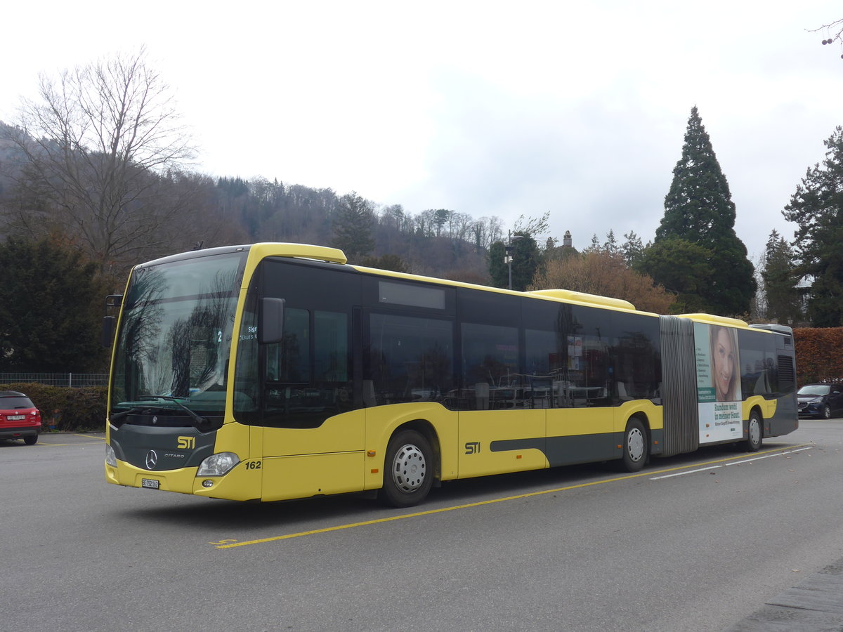 (223'816) - STI Thun - Nr. 162/BE 752'162 - Mercedes am 27. Februar 2021 bei der Schiffl�ndte Thun