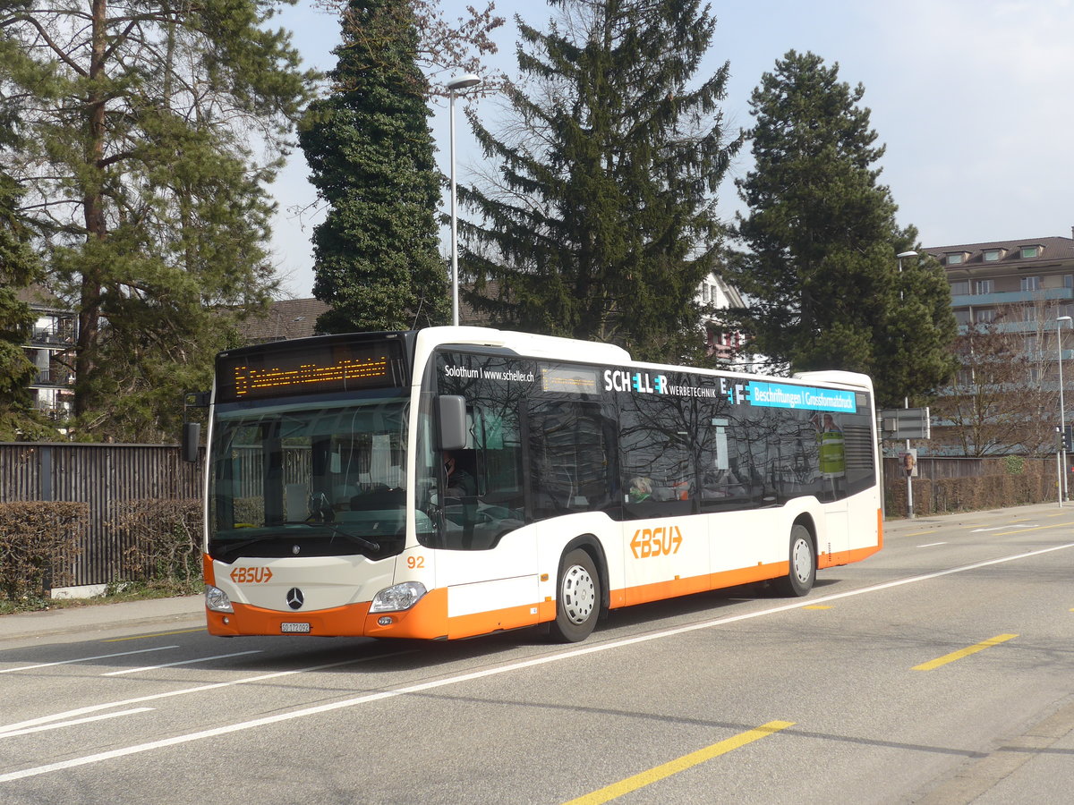 (223'935) - BSU Solothurn - Nr. 92/SO 172'092 - Mercedes am 4. M�rz 2021 beim Hauptbahnhof Solothurn