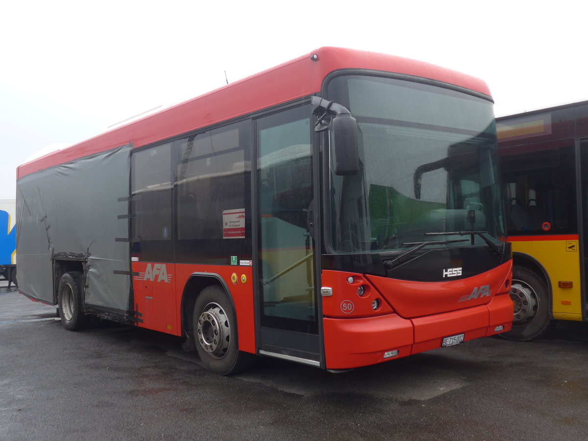 (223'982) - AFA Adelboden - Nr. 50/BE 715'002 - Scania/Hess am 7. M�rz 2021 in Kerzers, Interbus