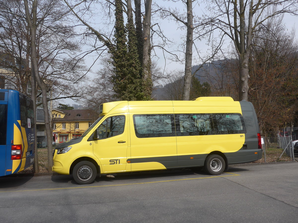 (224'048) - STI Thun - Nr. 5/BE 816'005 - Mercedes am 9. M�rz 2021 bei der Schiffl�ndte Thun