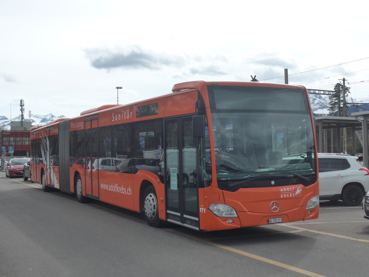 (224'054) - STI Thun - Nr. 171/BE 752'171 - Mercedes am 11. M�rz 2021 in Thun, CarTerminal