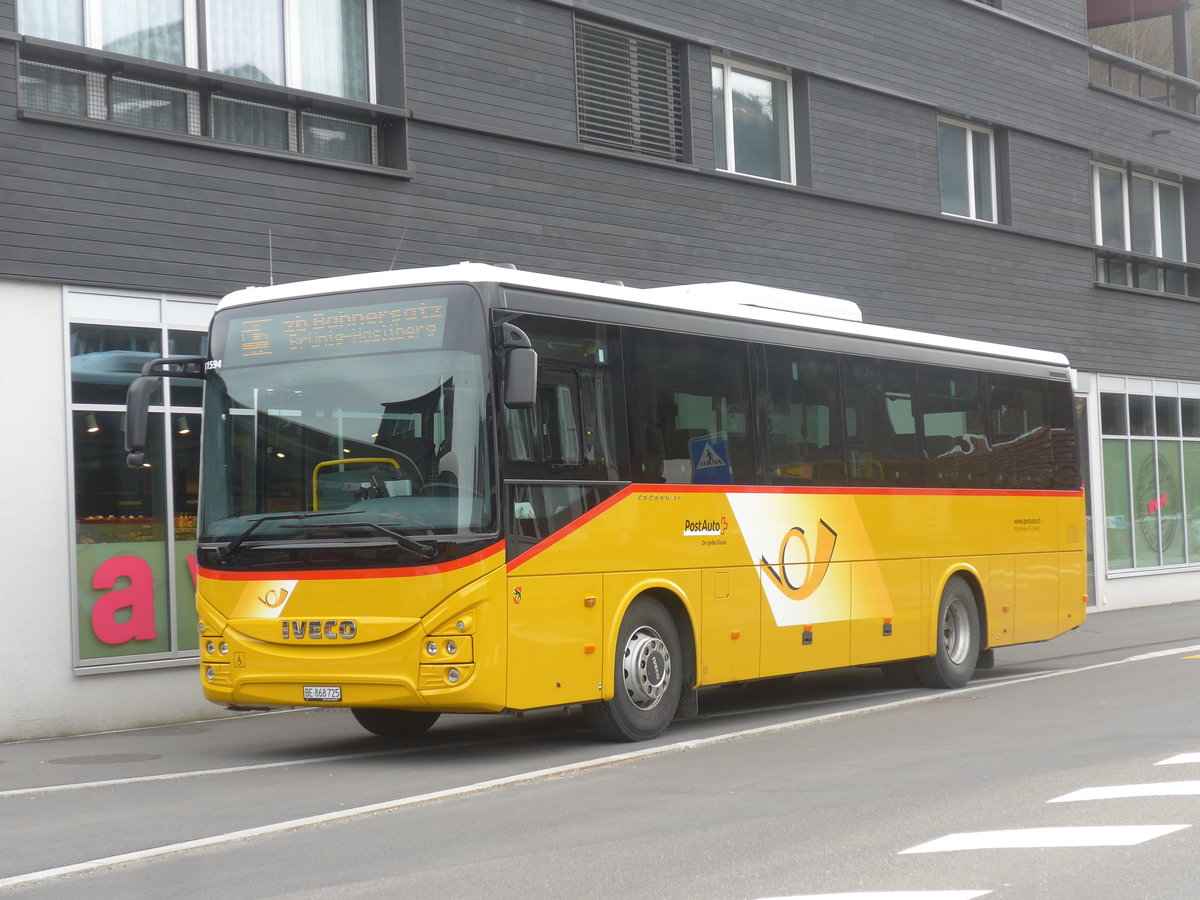 (224'084) - Fl�ck, Brienz - Nr. 25/BE 868'725 - Iveco am 13. M�rz 2021 beim Bahnhof Giswil