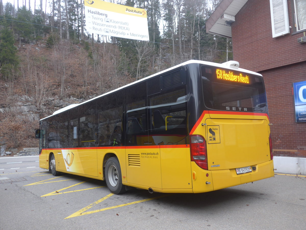 (224'108) - Fl�ck, Brienz - Nr. 8/BE 643'926 - Setra am 13. M�rz 2021 auf dem Br�nigpass