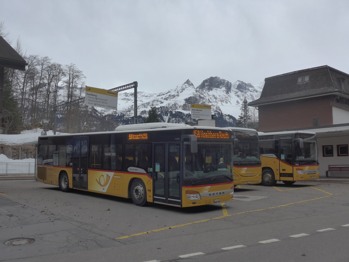 (224'110) - Fl�ck, Brienz - Nr. 8/BE 643'926 - Setra am 13. M�rz 2021 auf dem Br�nigpass