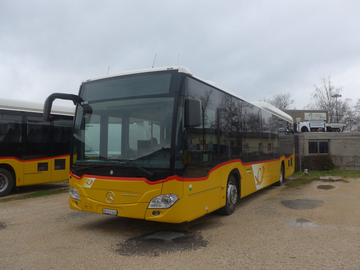 (224'210) - CarPostal Ouest - VD 613'444 - Mercedes am 14. M�rz 2021 in Yverdon, Garage