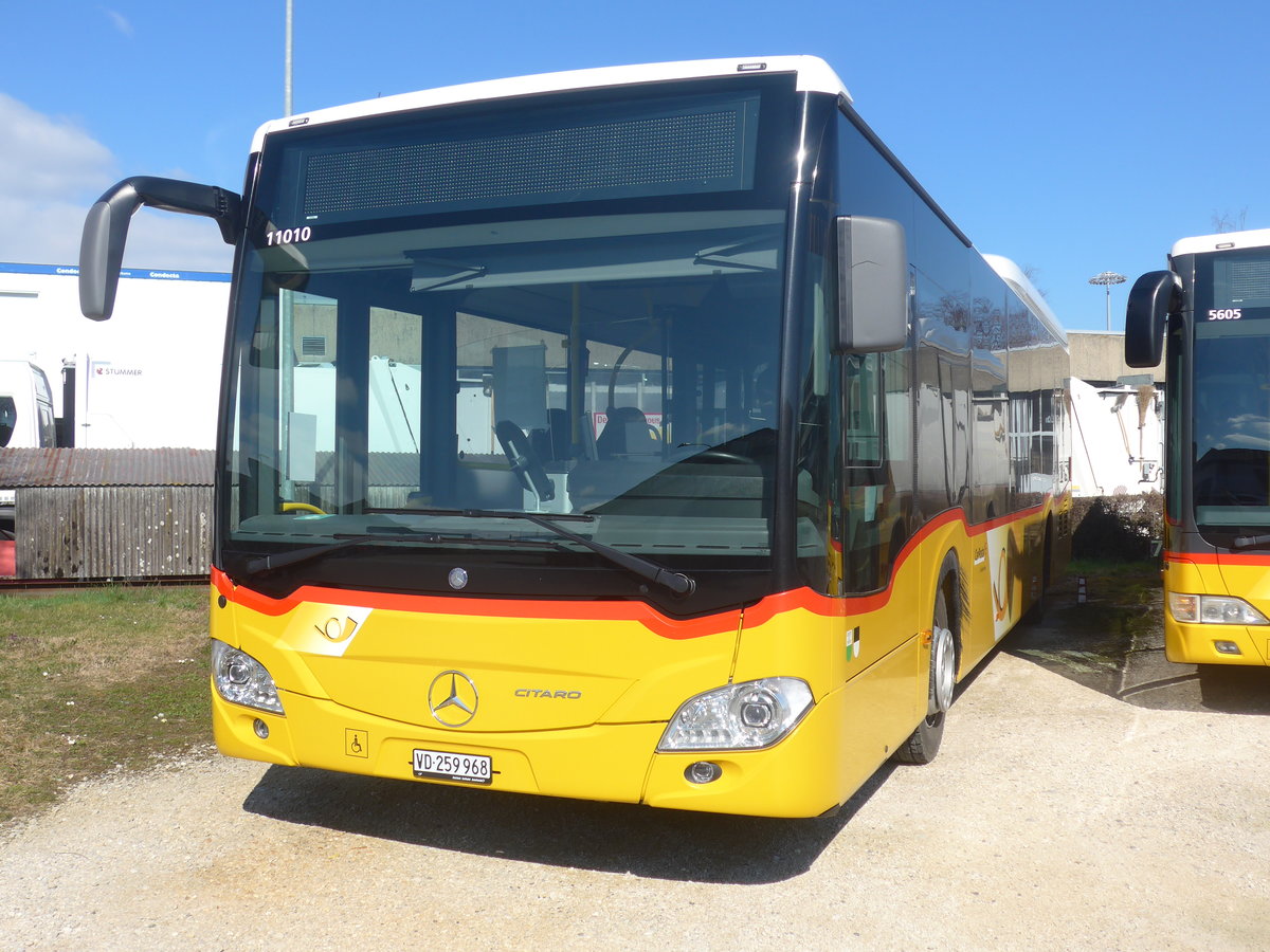 (224'314) - CarPostal Ouest - VD 259'968 - Mercedes am 20. M�rz 2021 in Yverdon, Garage