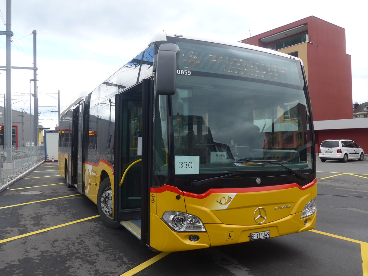 (224'400) - Fl�ck, Brienz - Nr. 5/BE 113'349 - Mercedes am 27. M�rz 2021 beim Bahnhof Stansstad