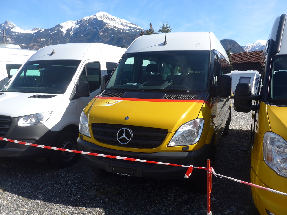 (224'504) - PostAuto Graub�nden - (GR 175'248) - Mercedes (ex PostAuto Ostschweiz; ex Haas, Eggerstanden) am 28. M�rz 2021 in Landquart, Garage Bardill