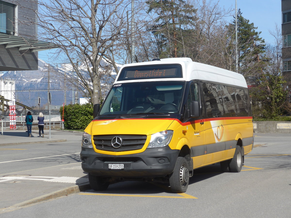 (224'510) - Bardill, Landquart - GR 159'255 - Mercedes am 28. M�rz 2021 beim Bahnhof Landquart