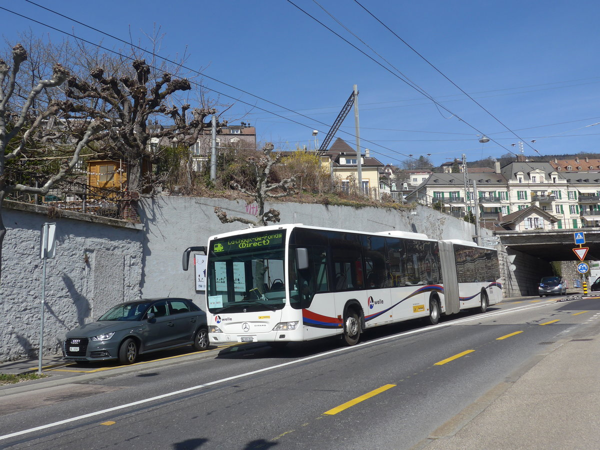 (224'590) - Wicki, Zufikon - NE 165'361 - Mercedes (ex AG 6092) am 29. M�rz 2021 in Neuch�tel, Avenue de la Gare (Einsatz CarPostal)