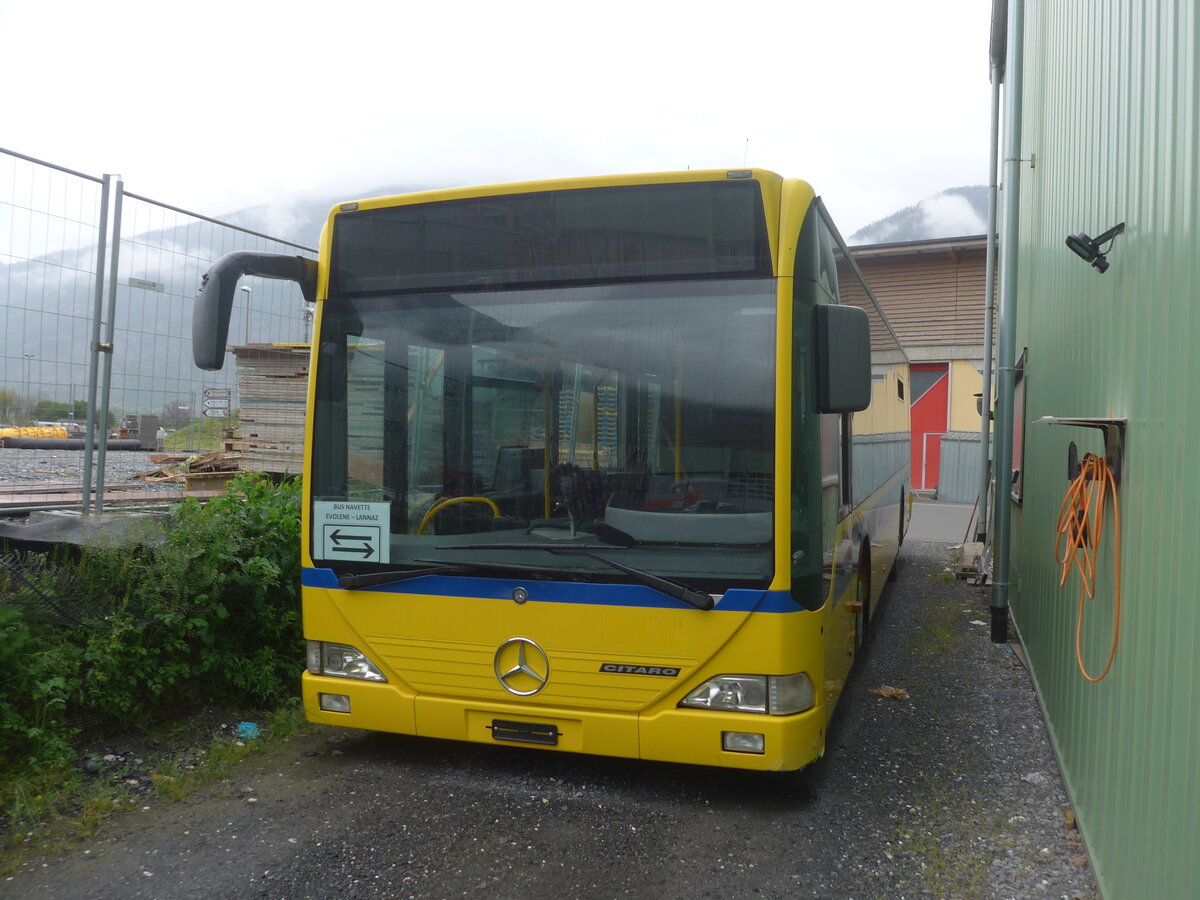 (225'479) - T�l�-Evol�ne, Evol�ne - Mercedes (ex BLT Oberwil Nr. 34) am 1. Mai 2021 in Leytron, Garage Buchard