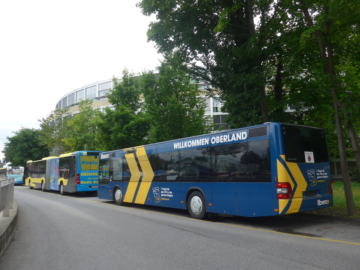 (226'492) - STI Thun - Nr. 128 - MAN am 17. Juli 2021 bei der Schiffl�ndte Thun