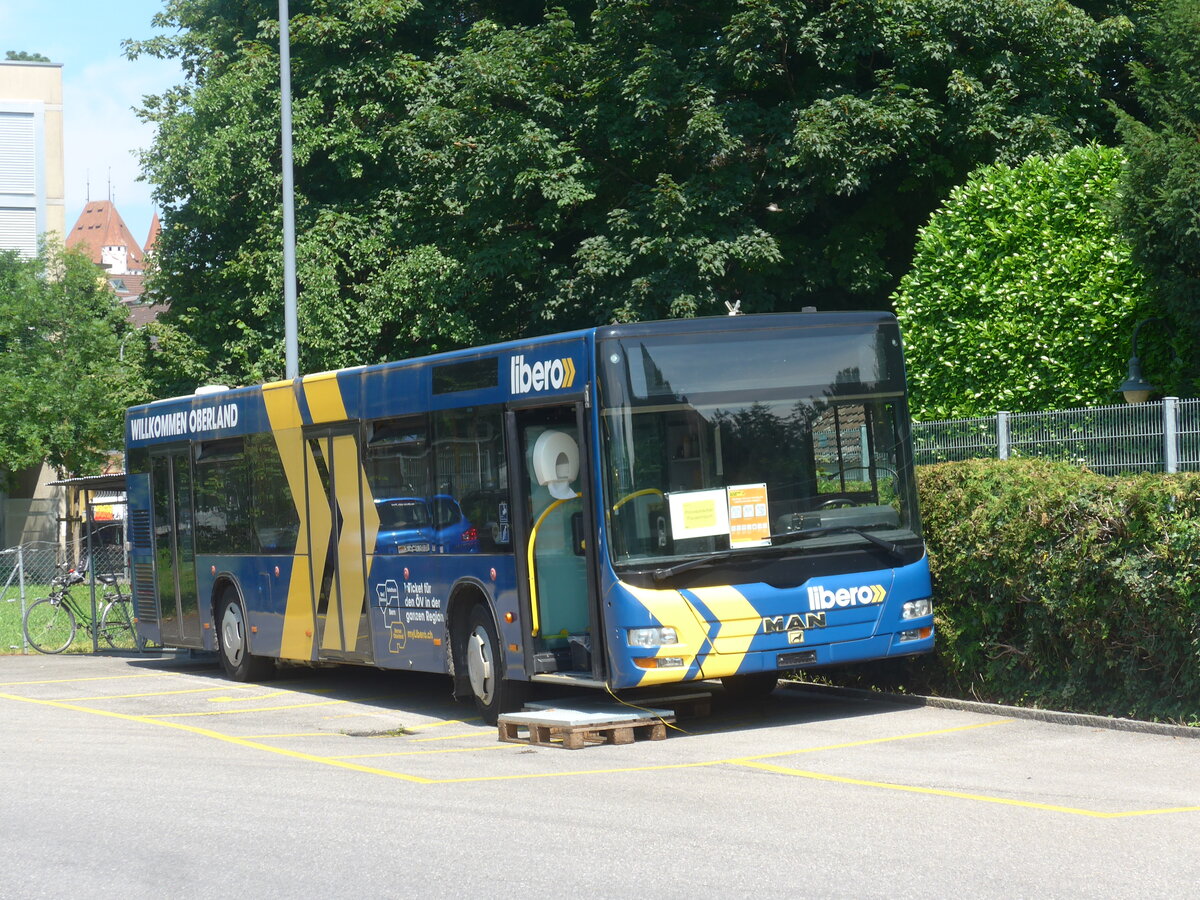 (226'815) - STI Thun - Nr. 128 - MAN am 30. Juli 2021 bei der Schiffl�ndte Thun