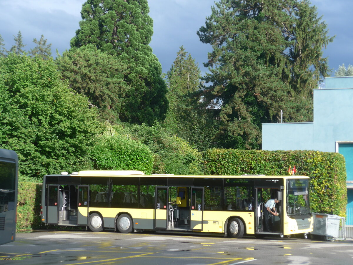 (226'992) - STI Thun - Nr. 147/BE 801'147 - MAN am 2. August 2021 bei der Schiffl�ndte Thun