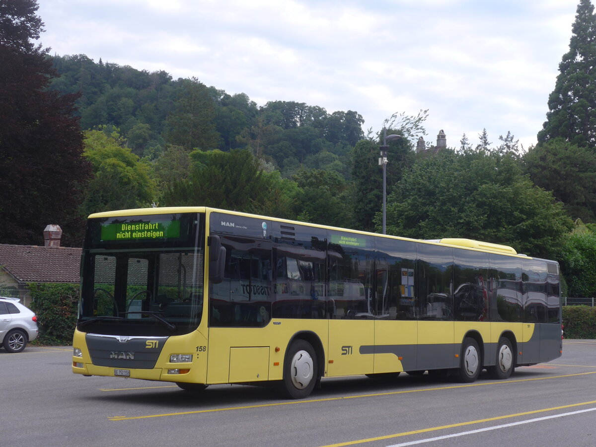 (226'998) - STI Thun - Nr. 158/BE 752'158 - MAN am 7. August 2021 bei der Schiffl�ndte Thun