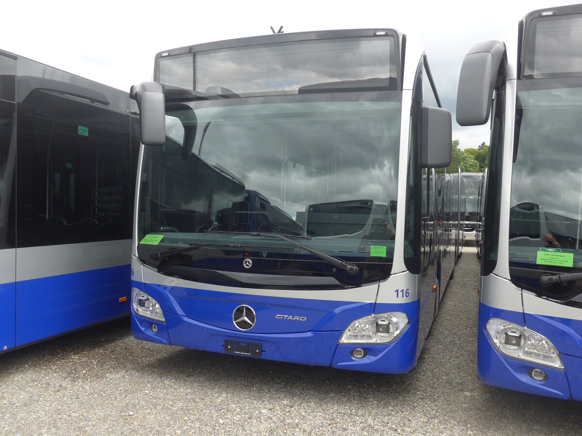 (227'093) - VZO Gr�ningen - Nr. 116 - Mercedes am 8. August 2021 in Winterthur, EvoBus