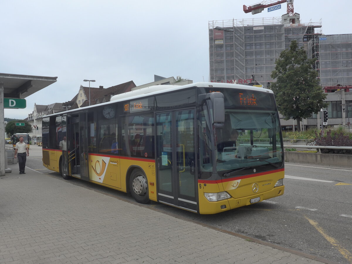 (227'187) - Br�ndli, Elfingen - Nr. 9/AG 348'534 - Mercedes am 9. August 2021 beim Bahnhof Brugg