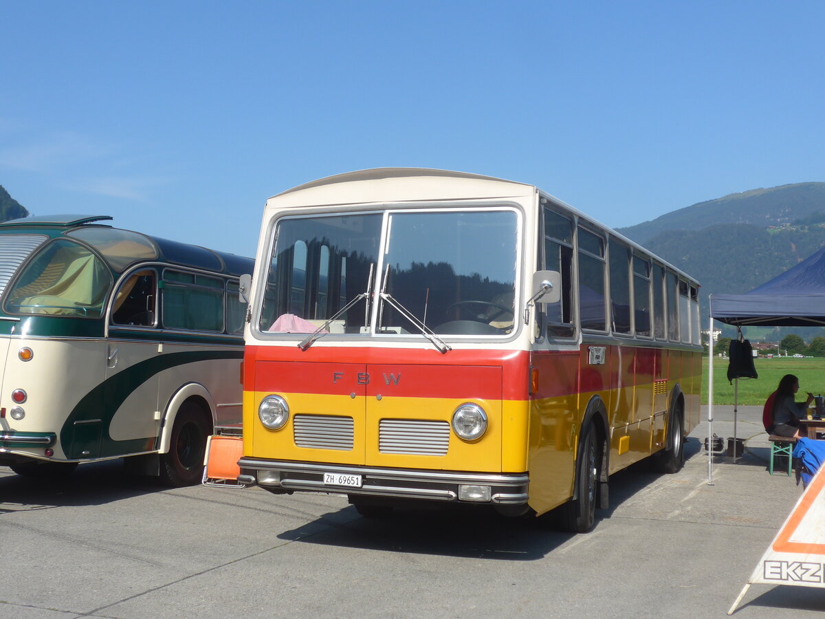 (227'390) - Tr�b, Oberrieden - Nr. 12/ZH 69'651 - FBW/R&J (ex Ryffel, Uster Nr. 12) am 21. August 2021 in Interlaken, Flugplatz