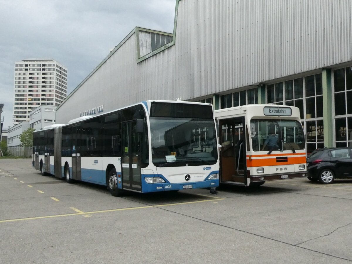 (228'332) - VBZ Z�rich - Nr. 408/ZH 745'408 - Mercedes am 26. September 2021 in Z�rich, Garage Hardau
