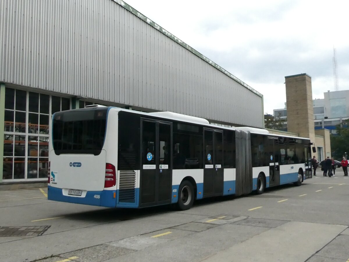 (228'336) - VBZ Z�rich - Nr. 408/ZH 745'408 - Mercedes am 26. September 2021 in Z�rich, Garage Hardau