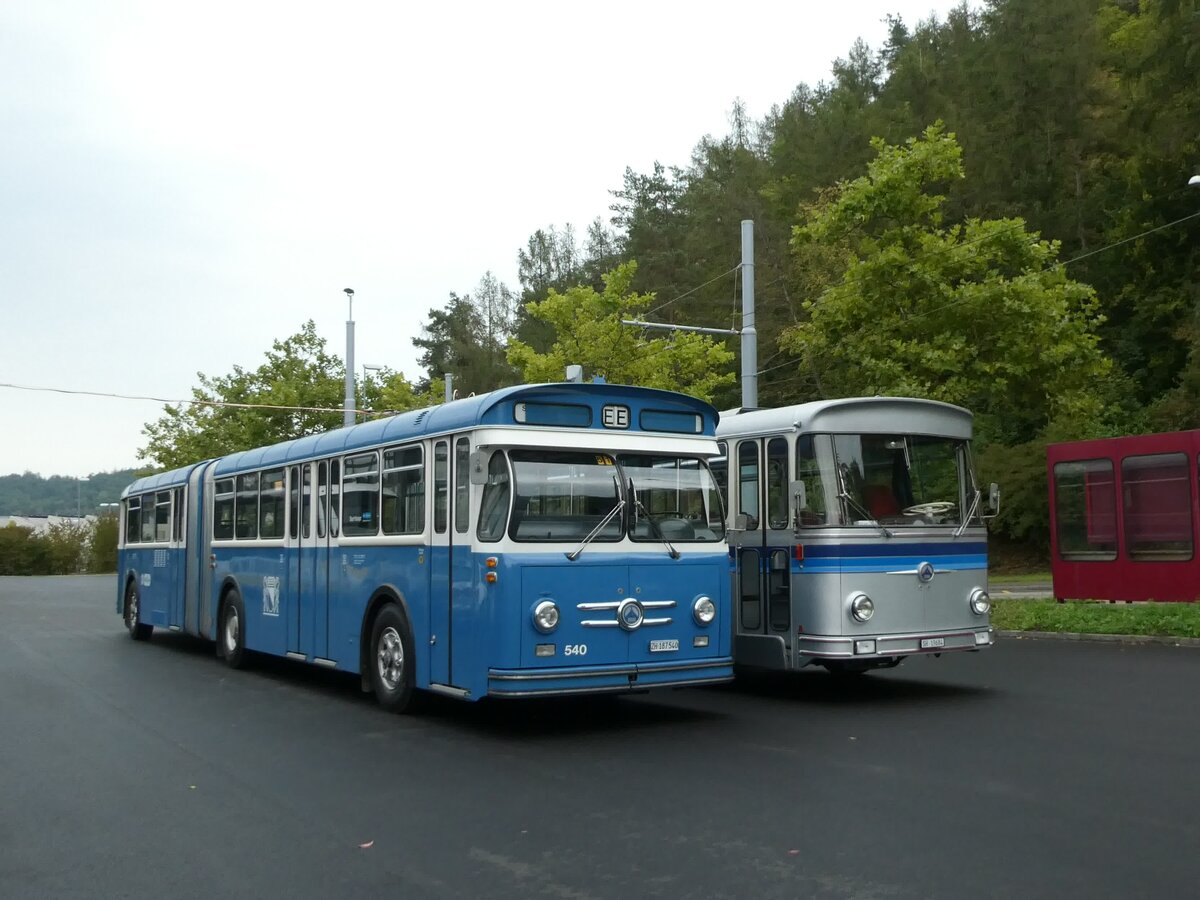(228'364) - VBZ Z�rich (TMZ) - Nr. 540/ZH 187'540 - Saurer/Saurer (ex Nr. 7540; ex Nr. 540) am 26. September 2021 in Schaffhausen, Busdepot VBSH