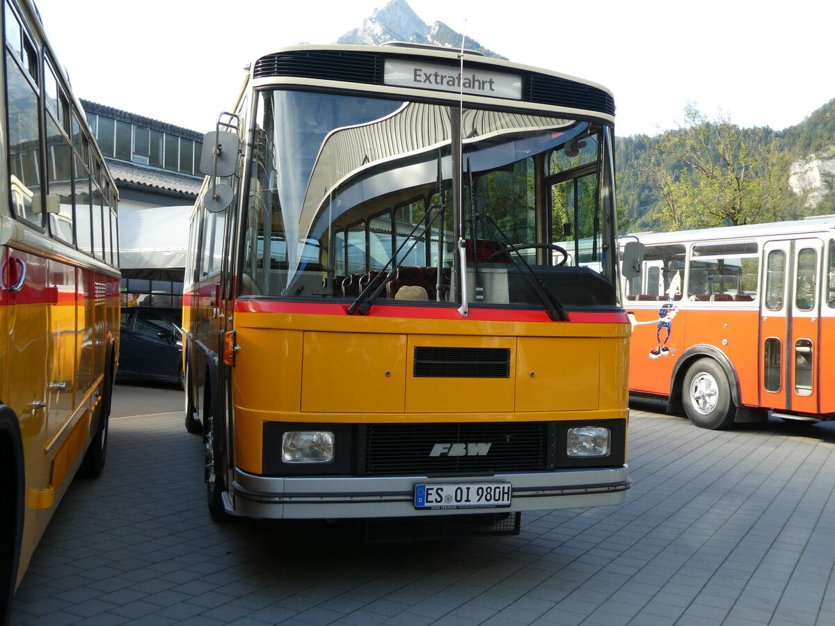 (228'503) - Aus Deutschland: Krech, Aichwald - ES-OI 980H - FBW/T�scjer (ex Preisig, Affeltrangen) am 2. Oktober 2021 in N�fels, FBW-Museum