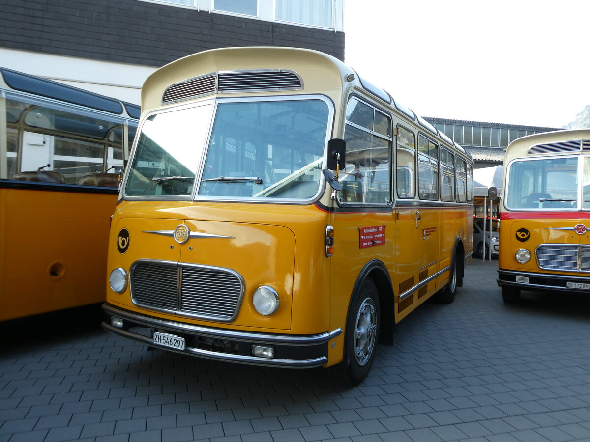 (228'511) - R�ber, Mettmenstetten - ZH 546'297 - FBW/Gangloff (ex P 23'202; ex P 21'002) am 2. Oktober 2021 in N�fels, FBW-Museum