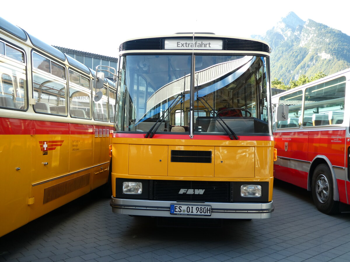 (228'542) - Aus Deutschland: Krech, Aichwald - ES-OI 980H - FBW/T�scher (ex Preisig, Affeltrangen) am 2. Oktober 2021 in N�fels, FBW-Museum