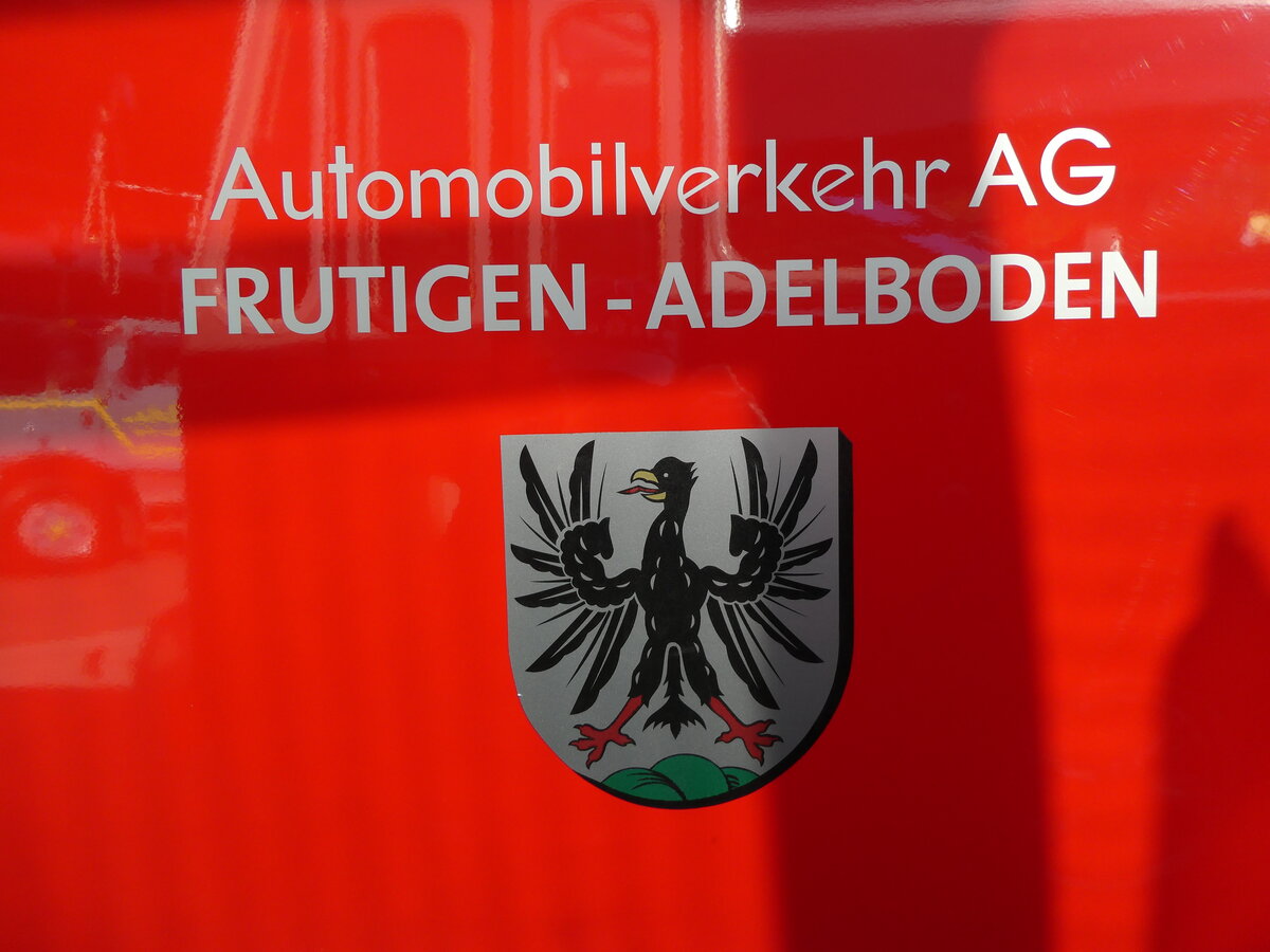 (228'550) - Beschriftung - AFA Nr. 18 von 1974 mit Adelboden-Wappen - am 2. Oktober 2021 in N�fels, FBW-Museum