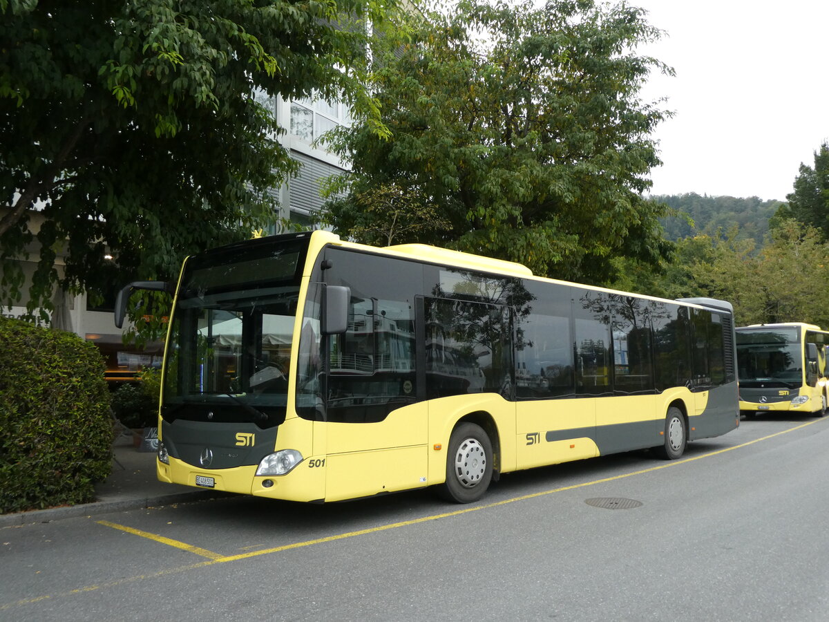 (228'742) - STI Thun - Nr. 501/BE 408'501 - Mercedes am 9. Oktober 2021 bei der Schiffl�ndte Thun