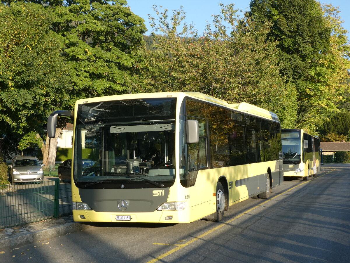 (228'804) - STI Thun - Nr. 155/BE 801'155 - Mercedes am 10. Oktober 2021 bei der Schiffl�ndte Thun