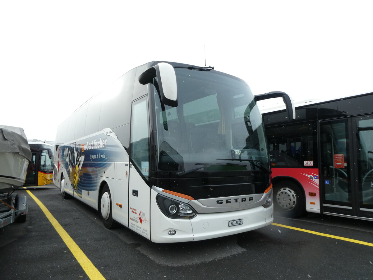 (231'012) - Jean-Louis, F�tigny - Nr. 43/NE 8828 - Setra am 28. November 2021 in Kerzers, Interbus
