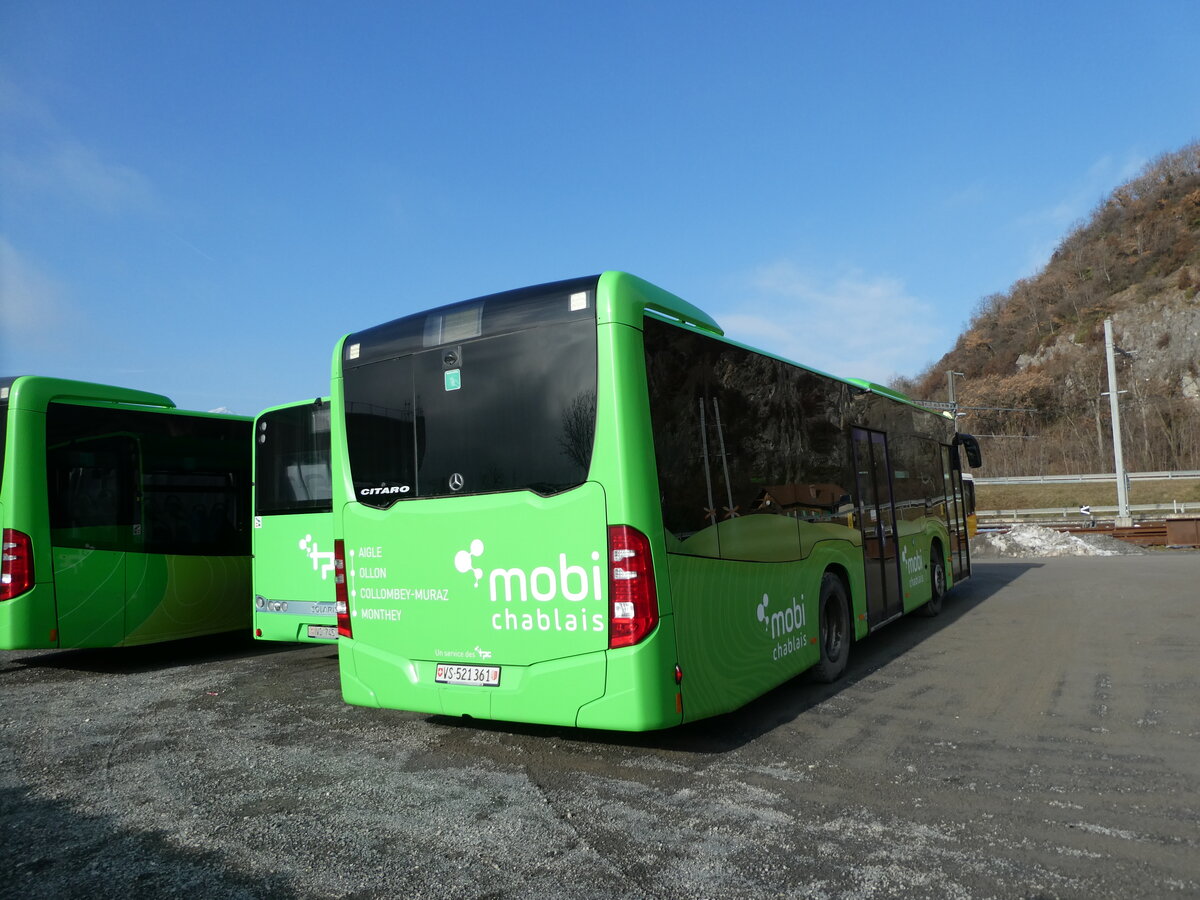 (231'463) - TPC Aigle - Nr. 658/VS 521'361 - Mercedes (ex Lufthansa, D-Frankfurt; ex EvoBus, D-Mannheim) am 18. Dezember 2021 in Aigle, D�p�t