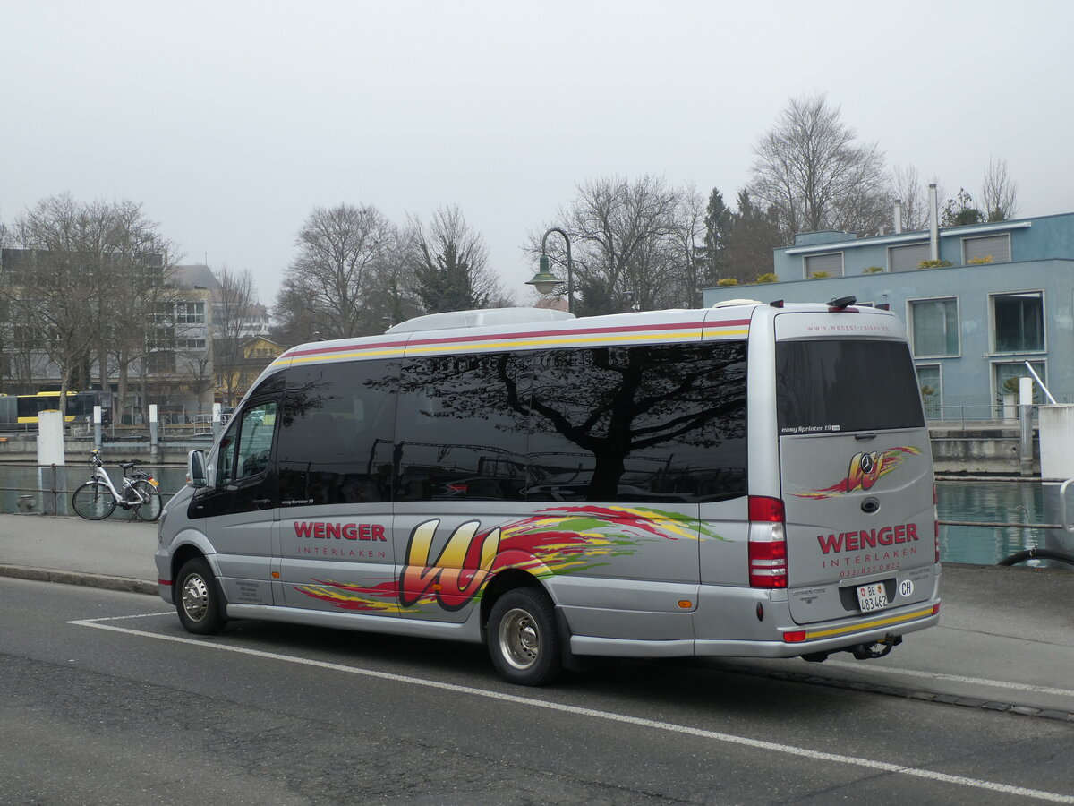 (232'023) - Wenger, Interlaken - Nr. 2/BE 483'462 - Mercedes am 15. Januar 2022 bei der Schiffl�ndte Thun
