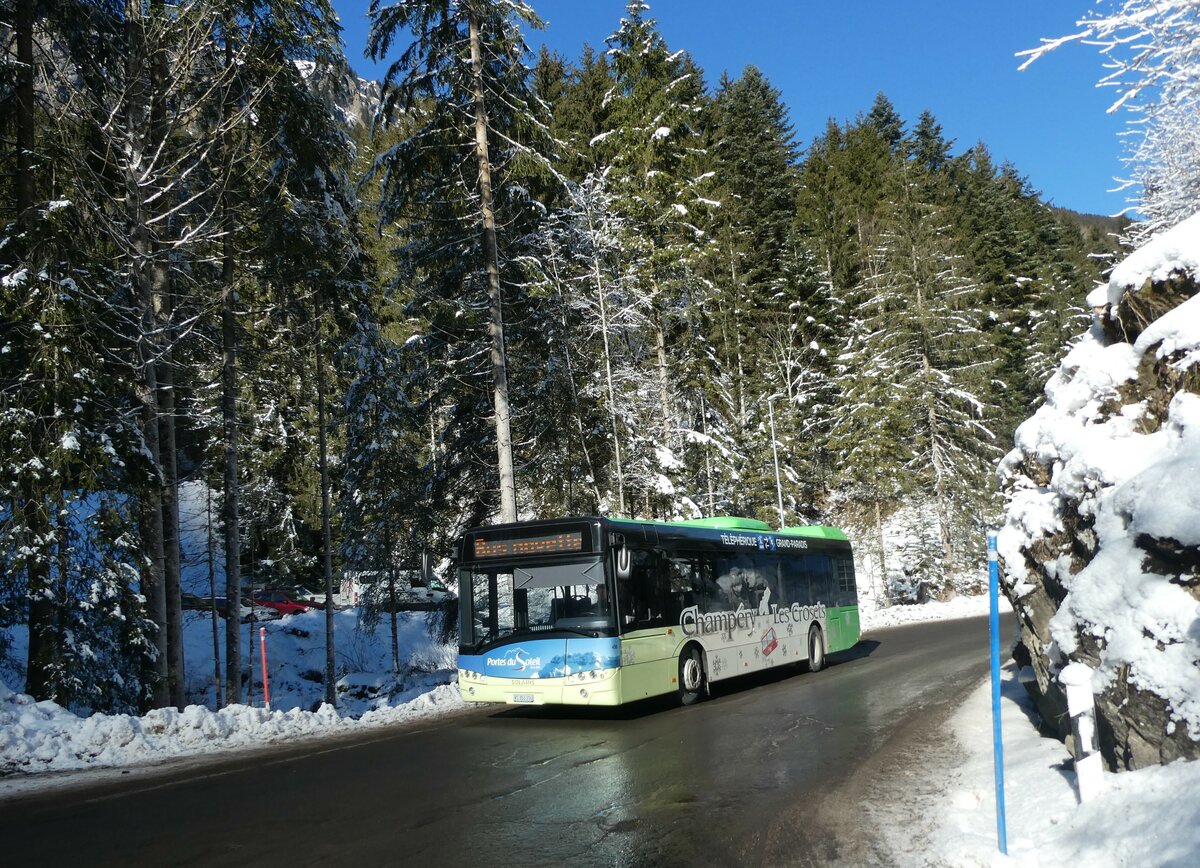 (232'460) - TPC Aigle - Nr. 450/VS 353'316 - Solaris (ex Nr. 17) am 29. Januar 2022 in Champ�ry, Petit Paradis
