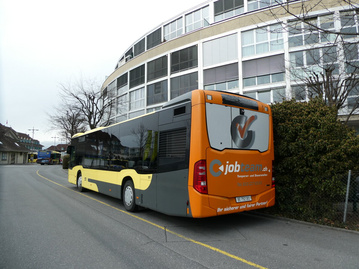 (232'949) - STI Thun - Nr. 181/BE 752'181 - Mercedes am 14. Februar 2022 bei der Schiffl�ndte Thun