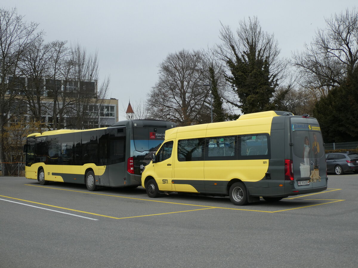 (232'951) - STI Thun - Nr. 5/BE 816'005 - Mercedes am 14. Februar 2022 bei der Schiffl�ndte Thun