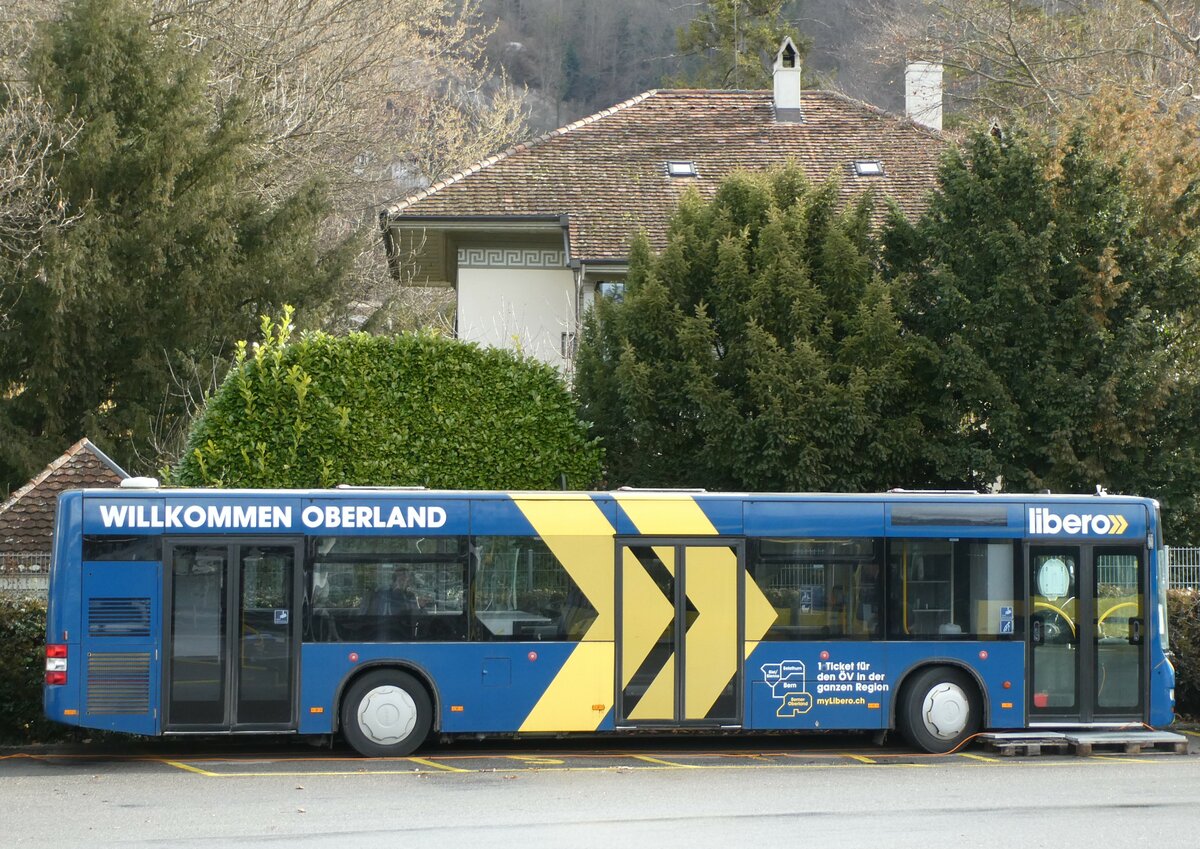 (233'075) - STI Thun - Nr. 128 - MAN am 22. Februar 2022 bei der Schiffl�ndte Thun