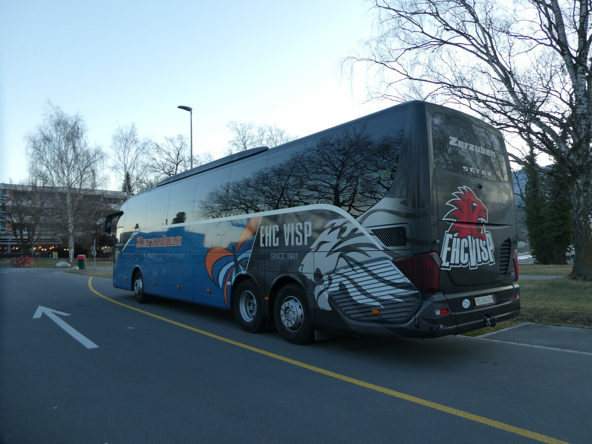 (233'352) - Zerzuben, Visp-Eyholz - Nr. 12/VS 100'431 - Setra am 1. M�rz 2022 in Thun, Lachen