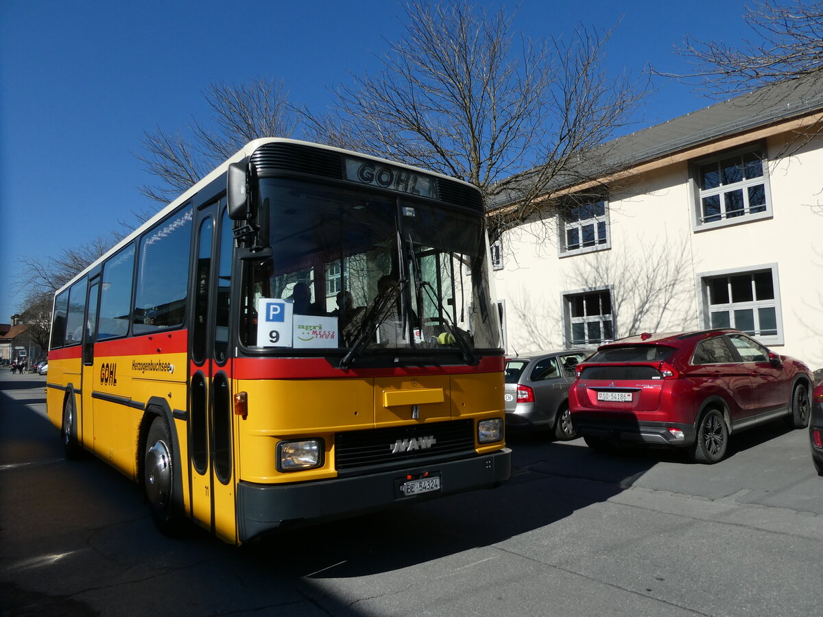 (233'359) - Gohl, Herzogenbuchsee - Nr. 11/BE 54'324 - NAW/Hess (ex Flury, Balm; ex Steiner, Altb�ron Nr. 11) am 3. M�rz 2022 in Thun, Expo