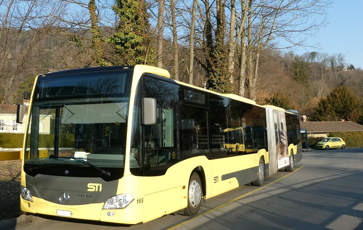 (233'367) - STI Thun - Nr. 165/BE 752'165 - Mercedes am 5. M�rz 2022 bei der Schiffl�ndte Thun