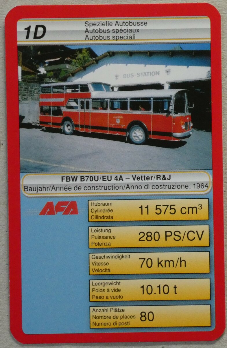 (233'398) - Quartett-Spielkarte mit AFA Adelboden Nr. 7 am 6. M�rz 2022 in Thun